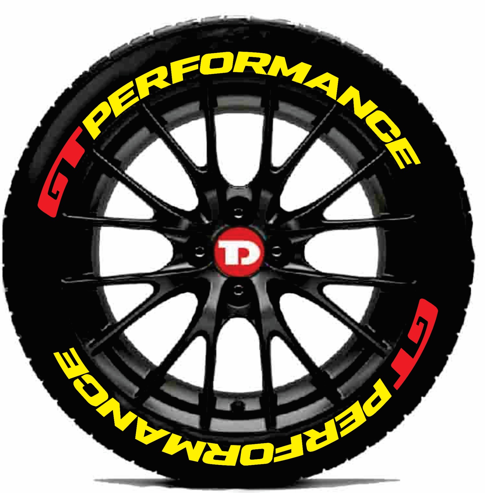 GT PERFORMANCE TYRE 3D STICKERS - Image 5