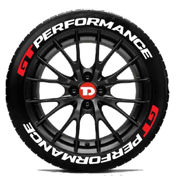 GT PERFORMANCE TYRE 3D STICKERS