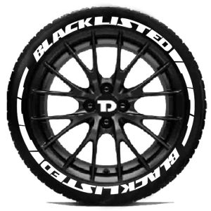 BLACK LISTED & FROAST FREE ARC - CUSTOM TYRE 3D STICKER