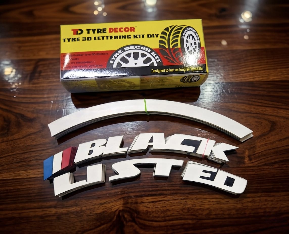 BLACK BEAST CUSTOM TYRE 3D Lettering - Image 12