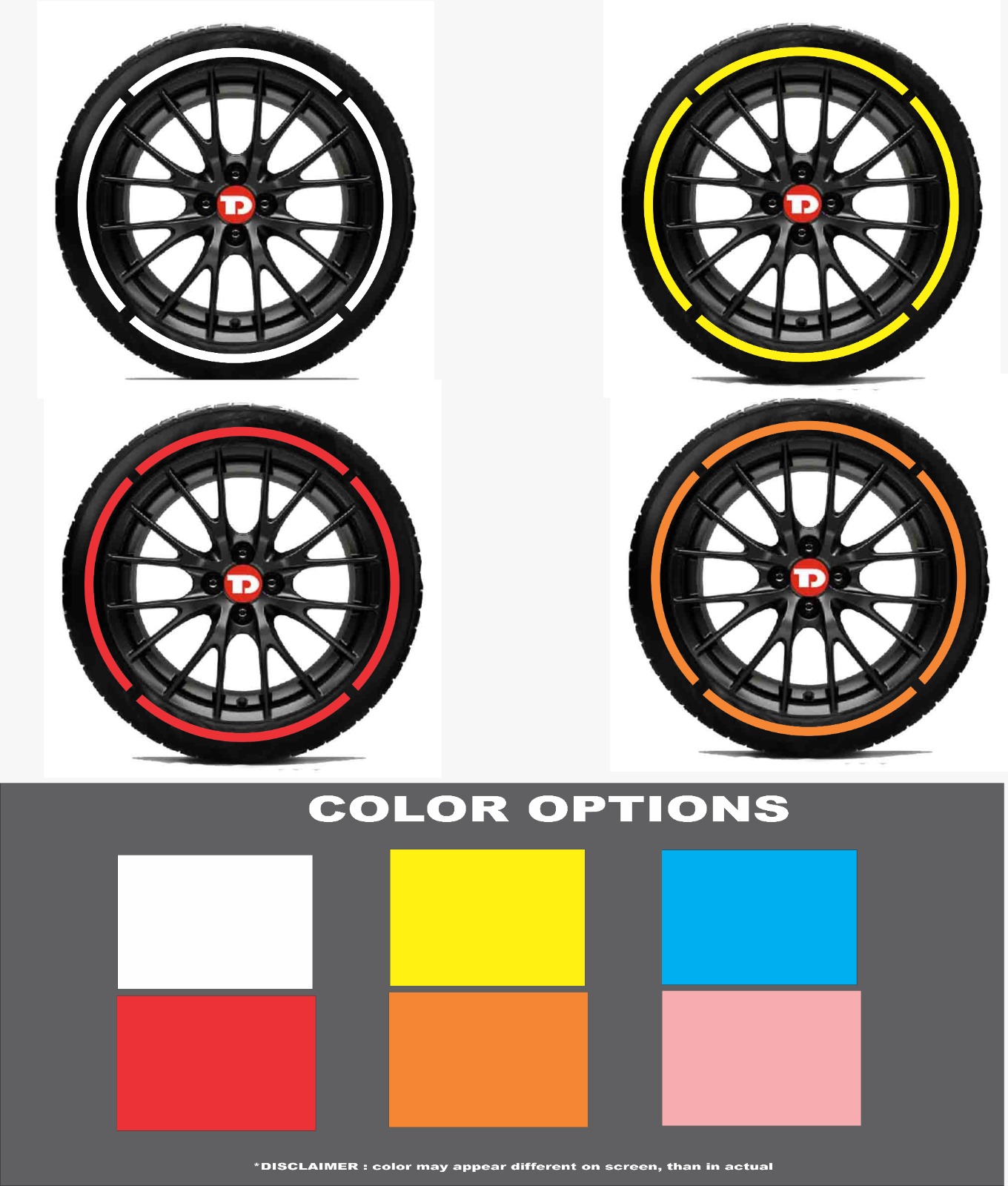 GT PERFORMANCE TYRE 3D STICKERS - Image 9