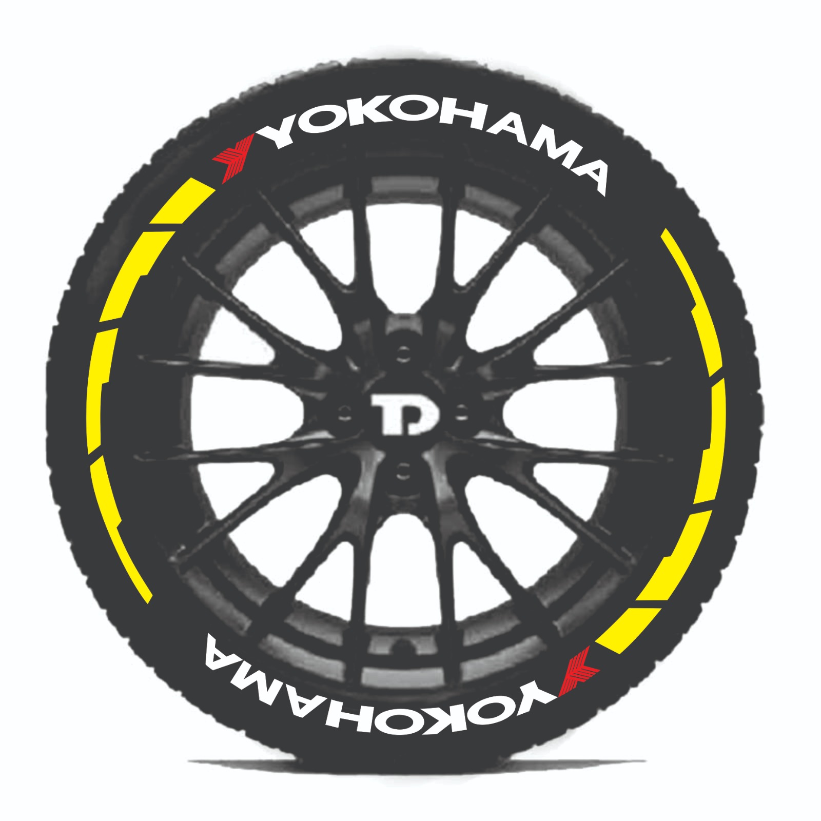 YOKOHAMA & FROAST FREE ARC - CUSTOM TYRE 3D STICKERS - Image 2