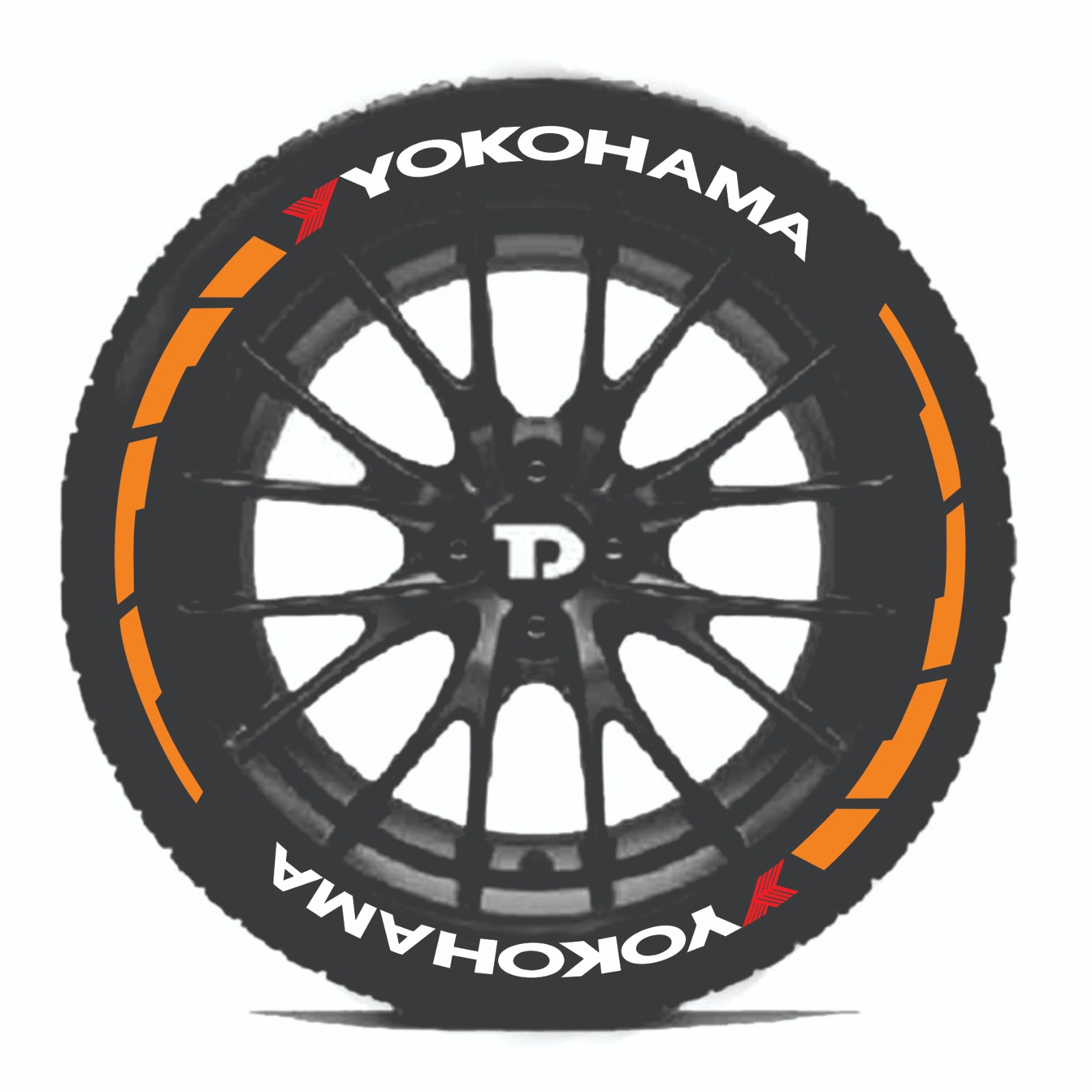 YOKOHAMA & FROAST FREE ARC - CUSTOM TYRE 3D STICKERS - Image 3