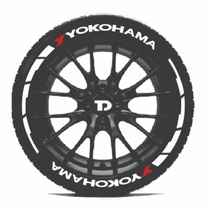 YOKOHAMA & FROAST FREE ARC - CUSTOM TYRE 3D STICKERS