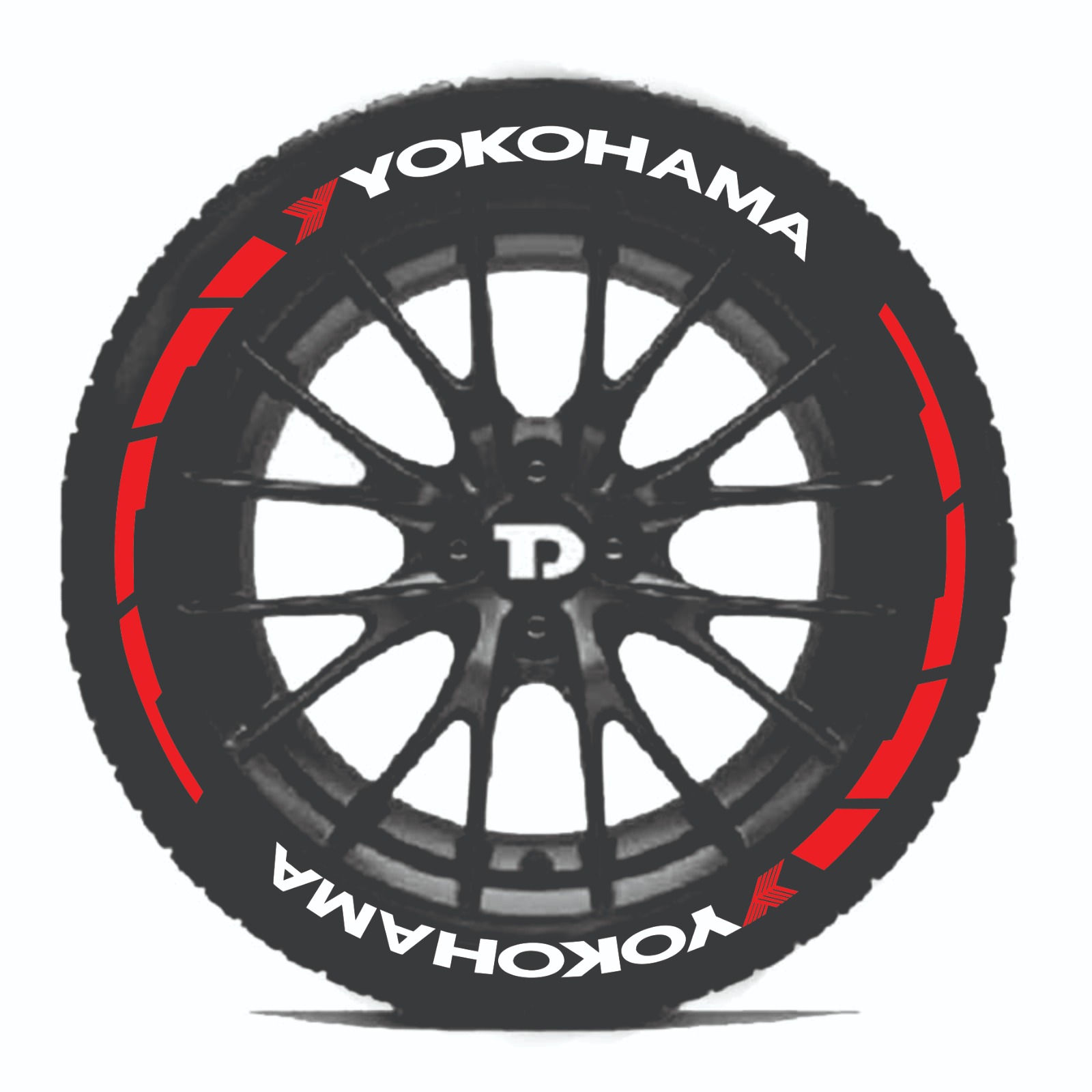 YOKOHAMA & FROAST FREE ARC - CUSTOM TYRE 3D STICKERS - Image 4