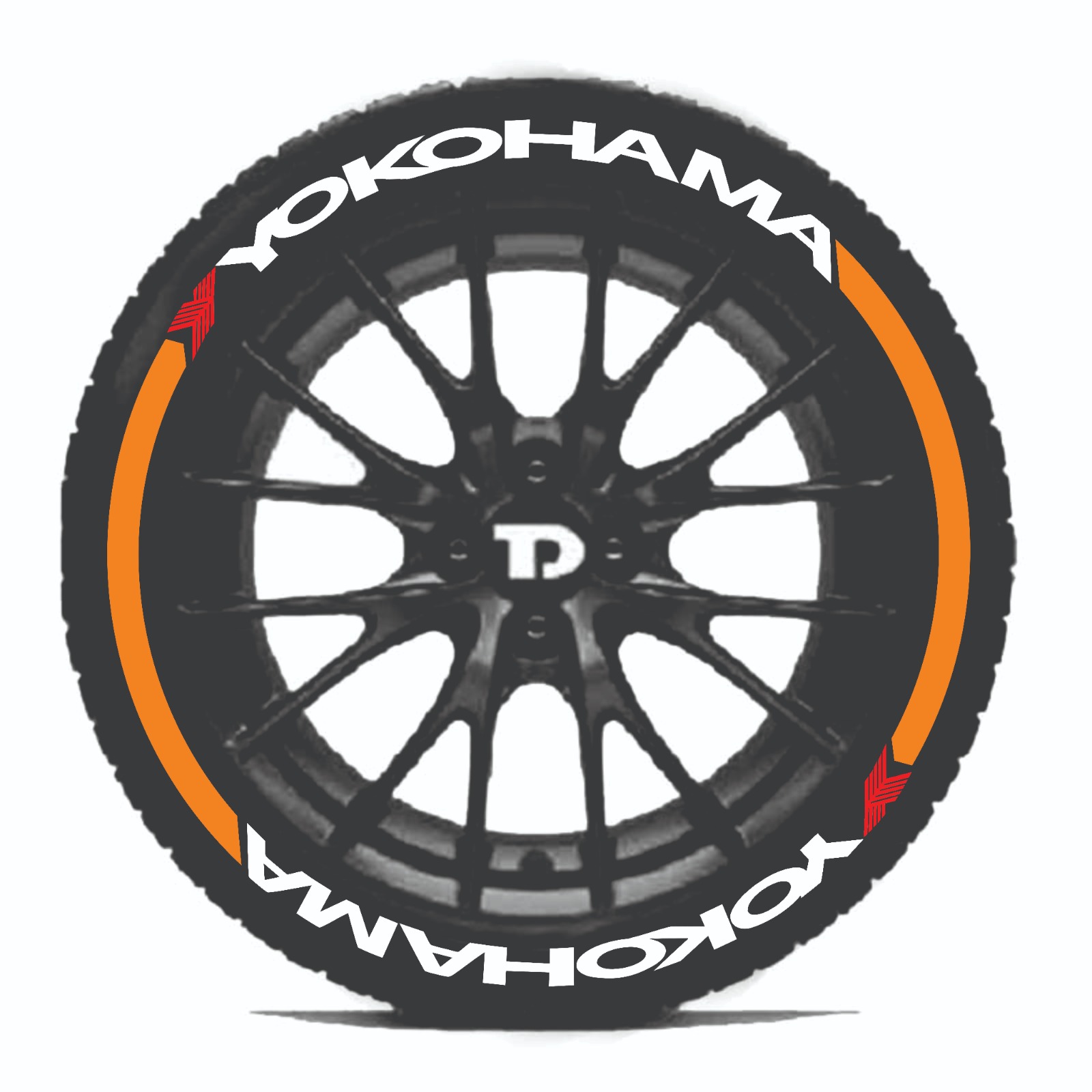 YOKOHAMA & STRIP TYRE 3D STICKERS - Image 5