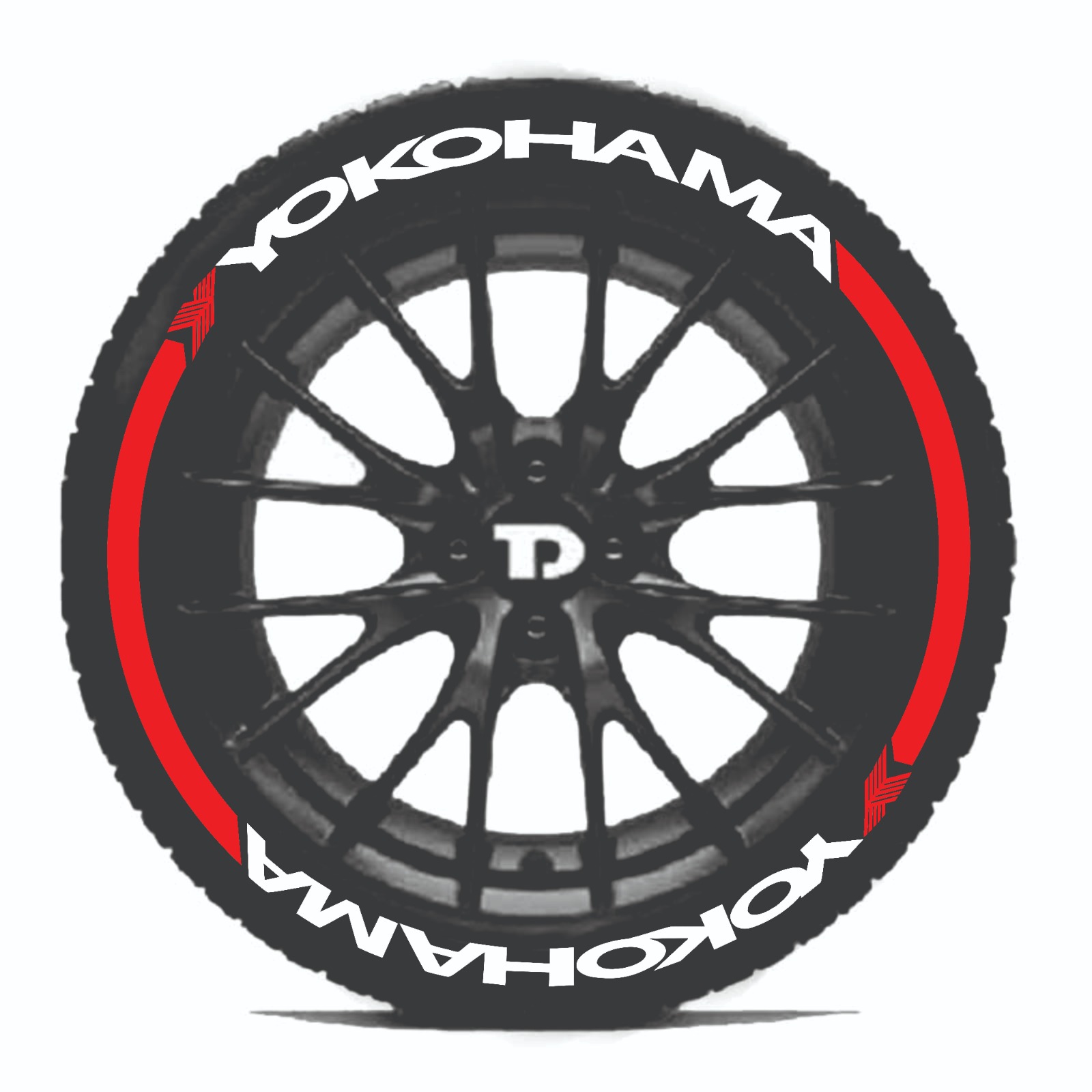 YOKOHAMA & STRIP TYRE 3D STICKERS - Image 4