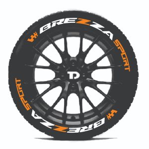BREZZA SPORT - CUSTOM TYRE 3D LETTING KIT