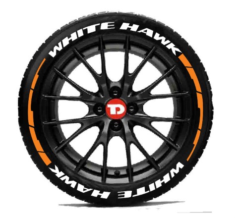 WHITE HAWK - CUSTOM TYRE 3D LETTERING KIT - Image 5