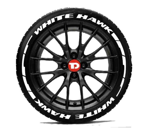 WHITE HAWK - CUSTOM TYRE 3D LETTERING KIT