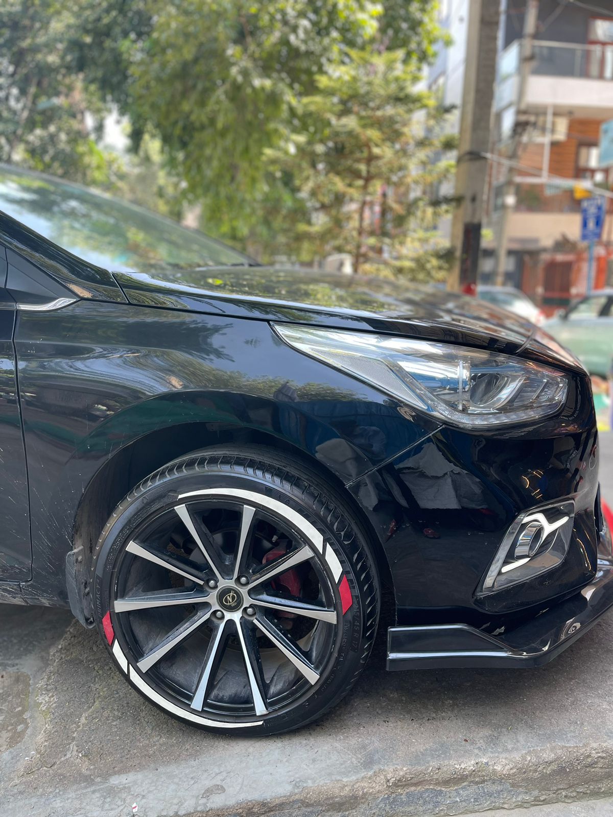 Flare & 2 Color Small Strips - Custom Tyre 3D Sticker - Image 4