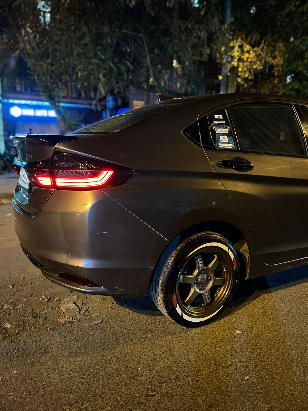 Flare & 2 Color Small Strips - Custom Tyre 3D Sticker - Image 7