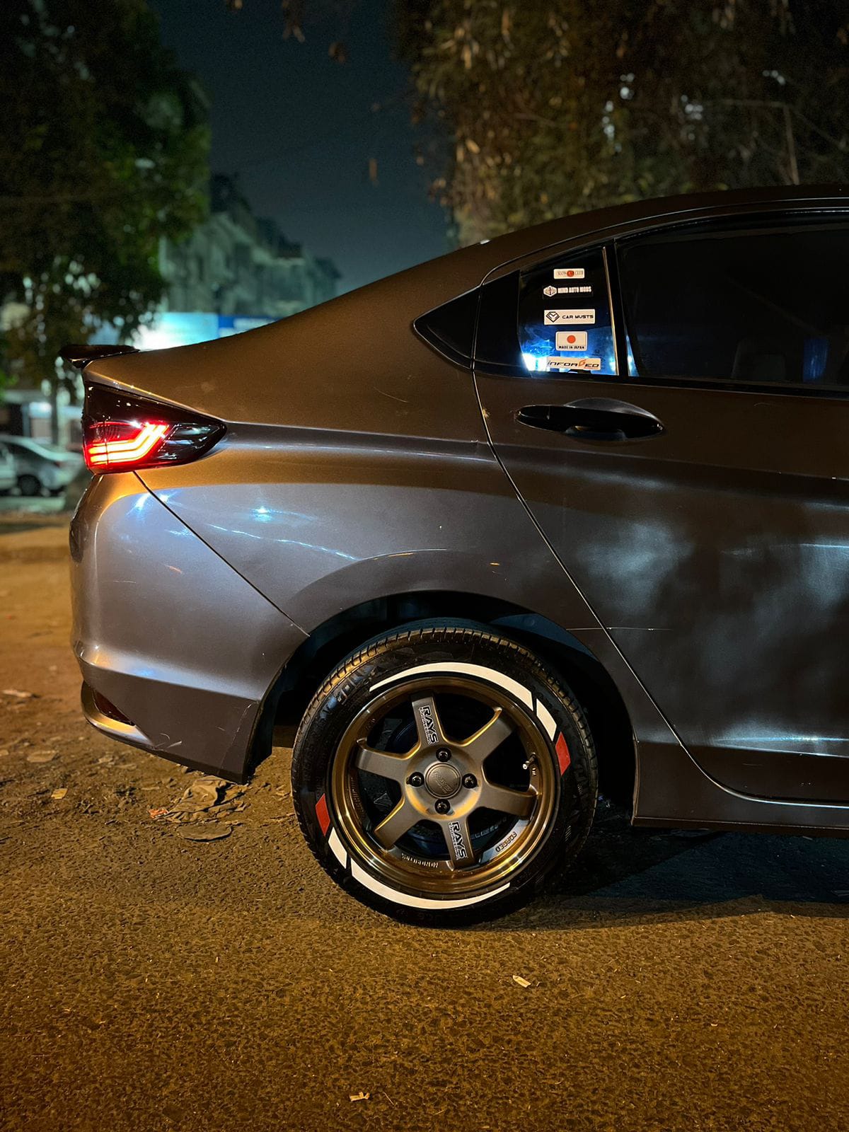 Flare & 2 Color Small Strips - Custom Tyre 3D Sticker - Image 13