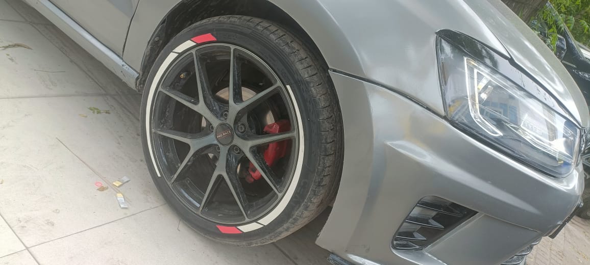 Flare & 2 Color Small Strips - Custom Tyre 3D Sticker - Image 14