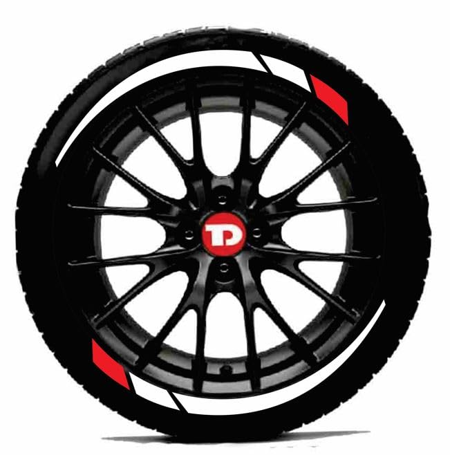 Flare & 2 Color Small Strips - Custom Tyre 3D Sticker