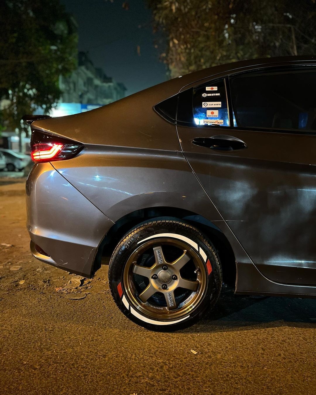 Flare & 2 Color Small Strips - Custom Tyre 3D Sticker - Image 16
